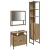 Image de Vidaxl ensemble de mobilier de salle de bain 3 pcs chêne artisanal