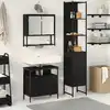 Image de Ensemble De Mobilier De Salle De Bain 3 Pcs Chêne Noir Vidaxl