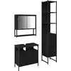 Image de Vidaxl ensemble de mobilier de salle de bain 3 pcs chêne noir