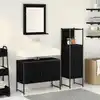 Image de Ensemble De Mobilier De Salle De Bain 3 Pc Noir Vidaxl