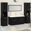 Image de Ensemble De Mobilier De Salle De Bain 4 Pcs Chêne Noir Vidaxl