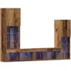Image de Vidaxl meuble tv 4 pcs bois ancien bois d'ingénierie