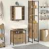 Image de Set de coiffeuse - 3 pièces - Bois dingénierie - Miroir inclus - Style contemporain