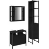 Image de Vidaxl ensemble de mobilier de salle de bain 3 pcs chêne noir
