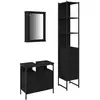 Image de Vidaxl ensemble de mobilier de salle de bain 3 pcs chêne noir