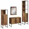 Image de Vidaxl ensemble de mobilier de salle de bain avec étagère 4 pcs marron