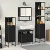 Image de Ensemble De Mobilier De Salle De Bain 4 Pcs Chêne Noir Vidaxl