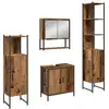 Image de Vidaxl ensemble de mobilier de salle de bain avec porte 4 pcs marron