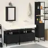 Image de Ensemble De Mobilier De Salle De Bain 4 Pcs Chêne Noir Vidaxl