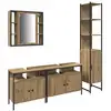 Image de Vidaxl ensemble de mobilier de salle de bain 4 pc chêne artisanal