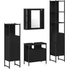 Image de Vidaxl ensemble de mobilier de salle de bain 4 pcs chêne noir