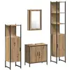 Image de Vidaxl ensemble de mobilier de salle de bain avec étagère 4 pcs marron