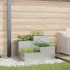 Image de Cache-pot De Jardin Argent 80 X 80 X 60 Cm Acier Galvanisé Vidaxl
