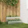 Image de Cache-pot De Jardin Argent 100 X 60 X 45 Cm Acier Galvanisé Vidaxl