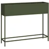Image de Jardinière surélevée en acier - vidaXL - 100x26x82 cm - Vert olive - Résistant aux UV - Facile à nettoyer