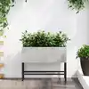 Image de Bac De Jardin Surélevé Argent 60 X 26 X 45 Cm Acier Inoxydable Vidaxl