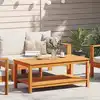 Image de Table D'appoint Huile Naturelle 110 X 55 X 45 Cm Vidaxl