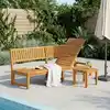 Image de Transat Huile Naturelle 200 X 57 X 75cm Bois D'acacia Massif Vidaxl