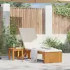 Image de Transat Huile Naturelle 200 X 55 X 94 Cm Bois D'acacia Massif Vidaxl