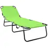 Image de Vidaxl chaise longue pliante vert 188 x 57 x 86,5 cm polyester