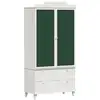 Image de Vidaxl rangement créatif pour enfants roros blanc 90 x 45 x 180 cm