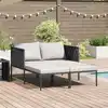 Image de Transat Anthracite 153 X 115 X 69.5 Cm Acier Enduit De Poudre Vidaxl