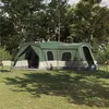 Image de VIDAXL Tente familiale 680×510×210 cm Polyester 185T PU - Vert ventilation prise électrique