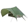 Image de Tente tipi familiale - vidaXL - 415x415x247 cm - Vert et gris - Polyester 185T - Imperméable - Résistant aux UV