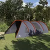 Image de vidaXL Tente Tunnel 5-Personnes Gris et orange 805 x 405 x 211 cm 42004043