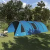 Image de vidaXL Tente Tunnel 6-Persoons Bleu et gris 890 x 470 x 220 cm 42004045