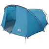 Image de Tente tunnel - vidaXL - Bleu et Gris - 318x275x140 cm - Polyester 185T - Revêtement PU - Résistant à leau