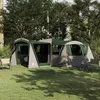 Image de Tente familiale VidaXL 745 x 700 x 217 cm - toit vert et blanc
