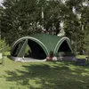 Image de Tente de camping Vidaxl Tente familiale 10 personnes Vert et gris 460 x 430 x 214 cm
