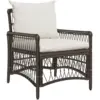 Image de Vidaxl fauteuil de jardin avec coussins marron 60x70x78 cm en poly rattan