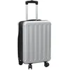 Image de Valise moderne rectangulaire - vidaXL - Argent - 34x23x55.5 cm - Plastic ABS - Roues - Verrouillage - Durable