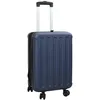 Image de Valise rectangulaire moderne - vidaXL - 34x23x555 cm - Bleu foncé - Plastic ABS - Rangement ample
