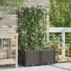 Image de Cache-pot De Jardin 2 Pcs Marron 80 X 40 X 142 Cm Plastique Vidaxl