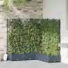 Image de Cache-pot De Jardin 5 Pcs Gris 120 X 120 X 125,5 Cm Plastique Vidaxl