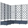 Image de Cache-pot de jardin moderne - vidaXL - 5 pièces - 120x120x125 5 cm - Gris - Acier allié - Résistant aux intempéries