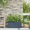 Image de Cache-pot De Jardin 2 Pcs Gris 80 X 40 X 37,5 Cm Plastique Vidaxl