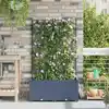 Image de Cache-pot De Jardin 2 Pcs Gris 80 X 40 X 142 Cm Plastique Vidaxl