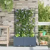 Image de Jardinière - VIDAXL - 42002884 - Treillis intégré - 80x40x143 cm - Lot 2 pièces