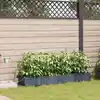 Image de Cache-pot De Jardin 4 Pcs Gris Clair 160 X 40 X 22 Cm Plastique Vidaxl