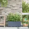 Image de Cache-pot De Jardin 2 Pcs Gris Clair 80 X 40 X 37,5 Cm Vidaxl