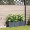 Image de Cache-pot De Jardin 3 Pc Gris Clair 120 X 40 X 37,5 Cm Pp Vidaxl