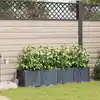 Image de Cache-pot De Jardin 4 Pc Gris Clair 160 X 40 X 37,5 Cm Pp Vidaxl