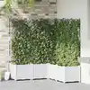Image de Cache-pot De Jardin 5 Pc Blanc 120 X 120 X 143 Cm Pp Vidaxl
