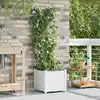 Image de Cache-pot De Jardin Blanc 40 X 40 X 142 Cm Plastique Vidaxl