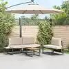Image de Table Basse Noir Et Marron 55 X 55 X 35 Cm Vidaxl
