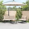 Image de vidaXL Table basse Noir et Marron 55 x 55 x 35 cm 42007554